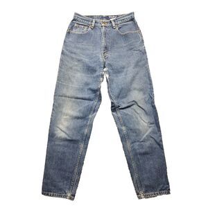 VTG Eddie Bauer Women's 90's Relaxed DENIM High Rise/Mom Blue Denim Jeans Sz 8